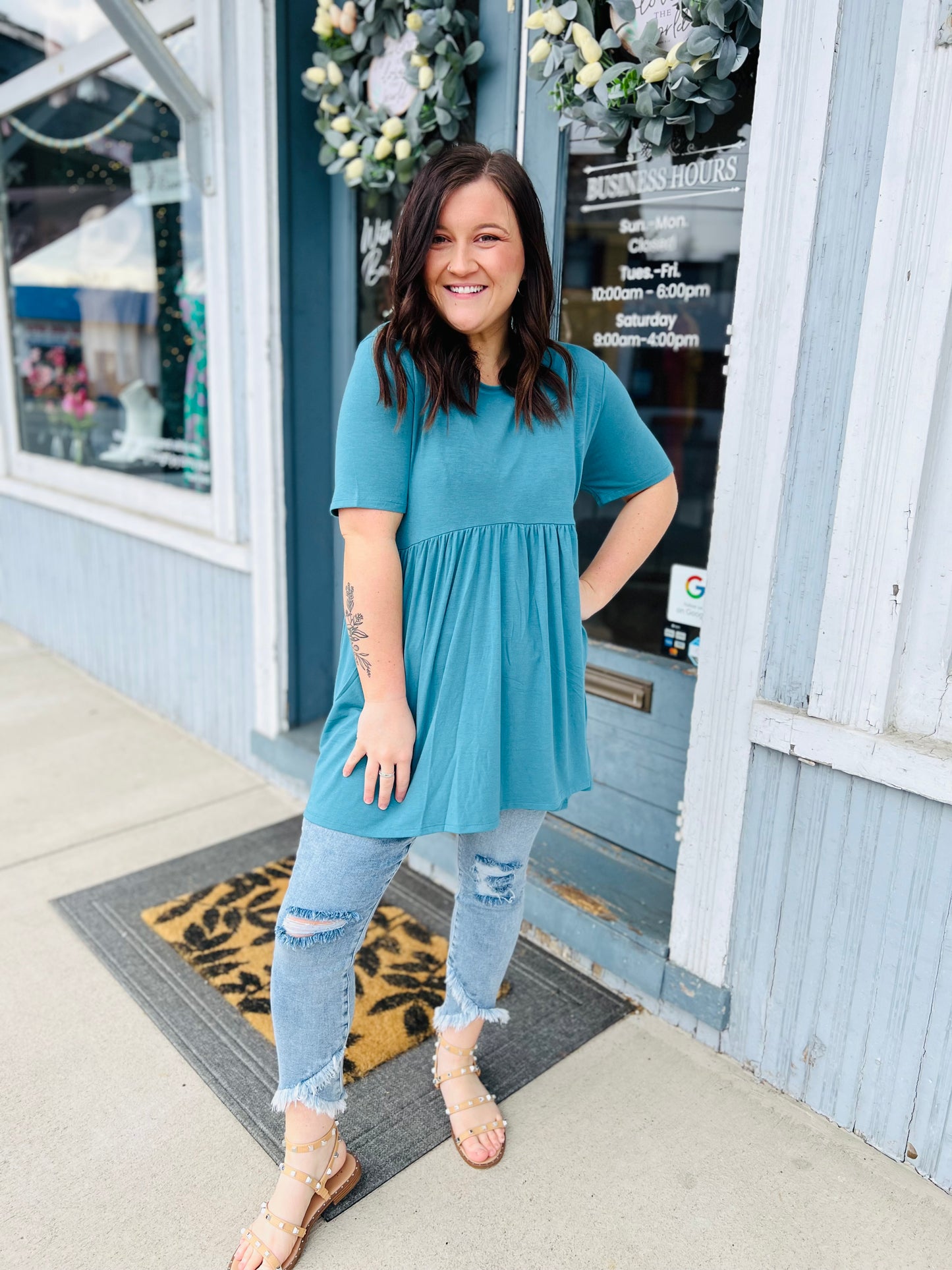 Butter Soft Peplum Top