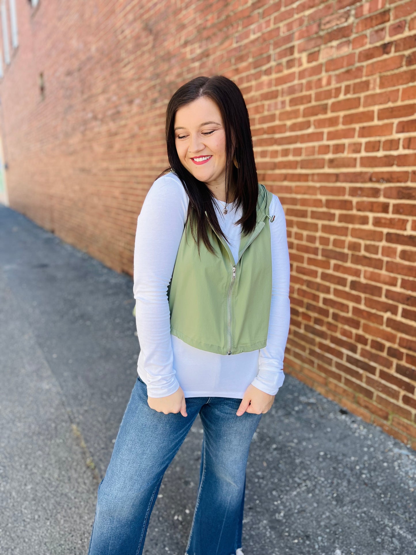 Round Neck Long Sleeve - White