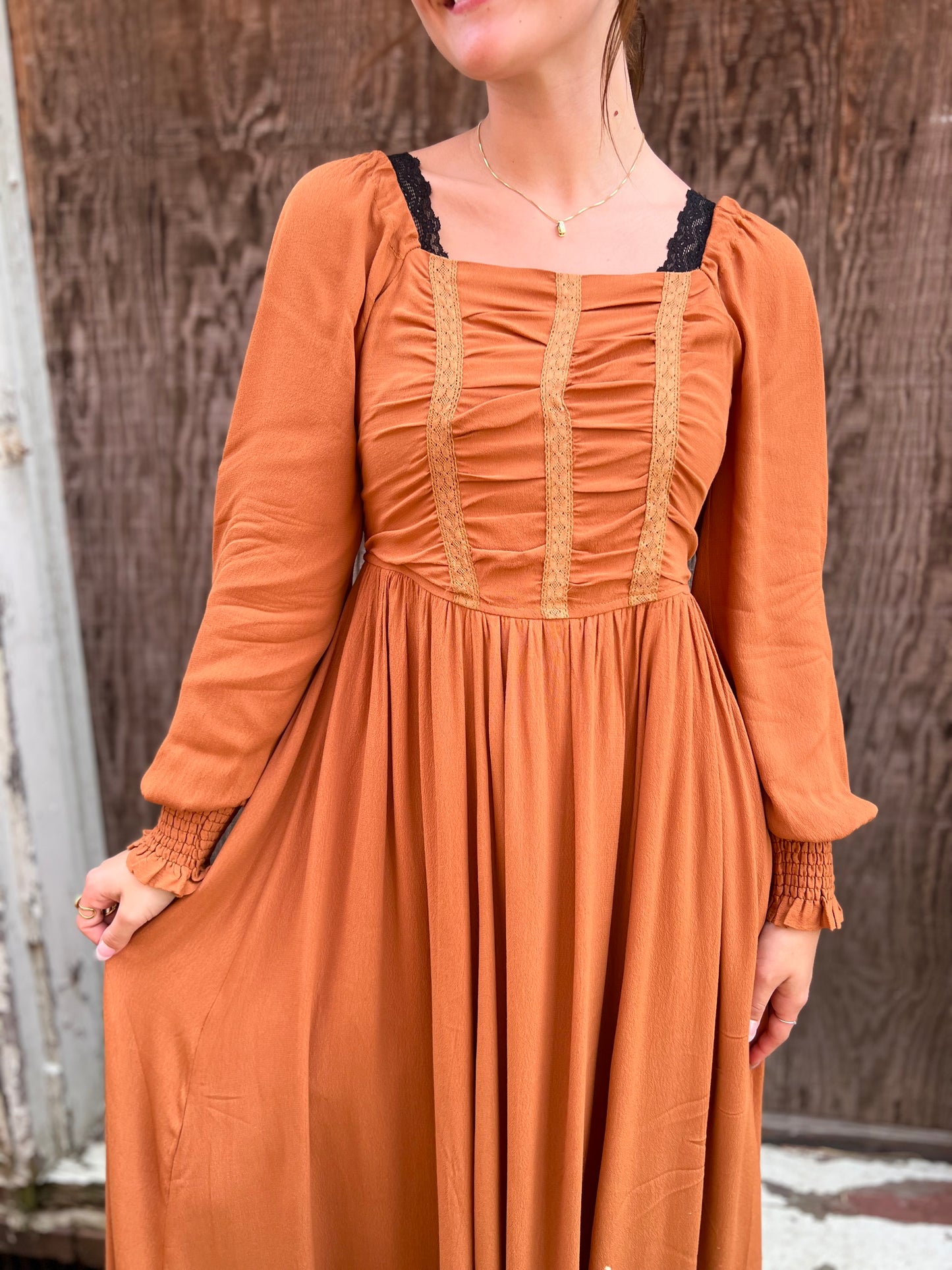 Fiona | Maxi Dress - Pumpkin