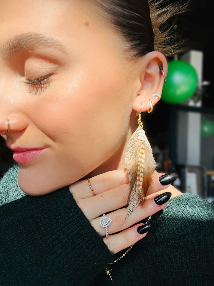 Under His Wings Earring