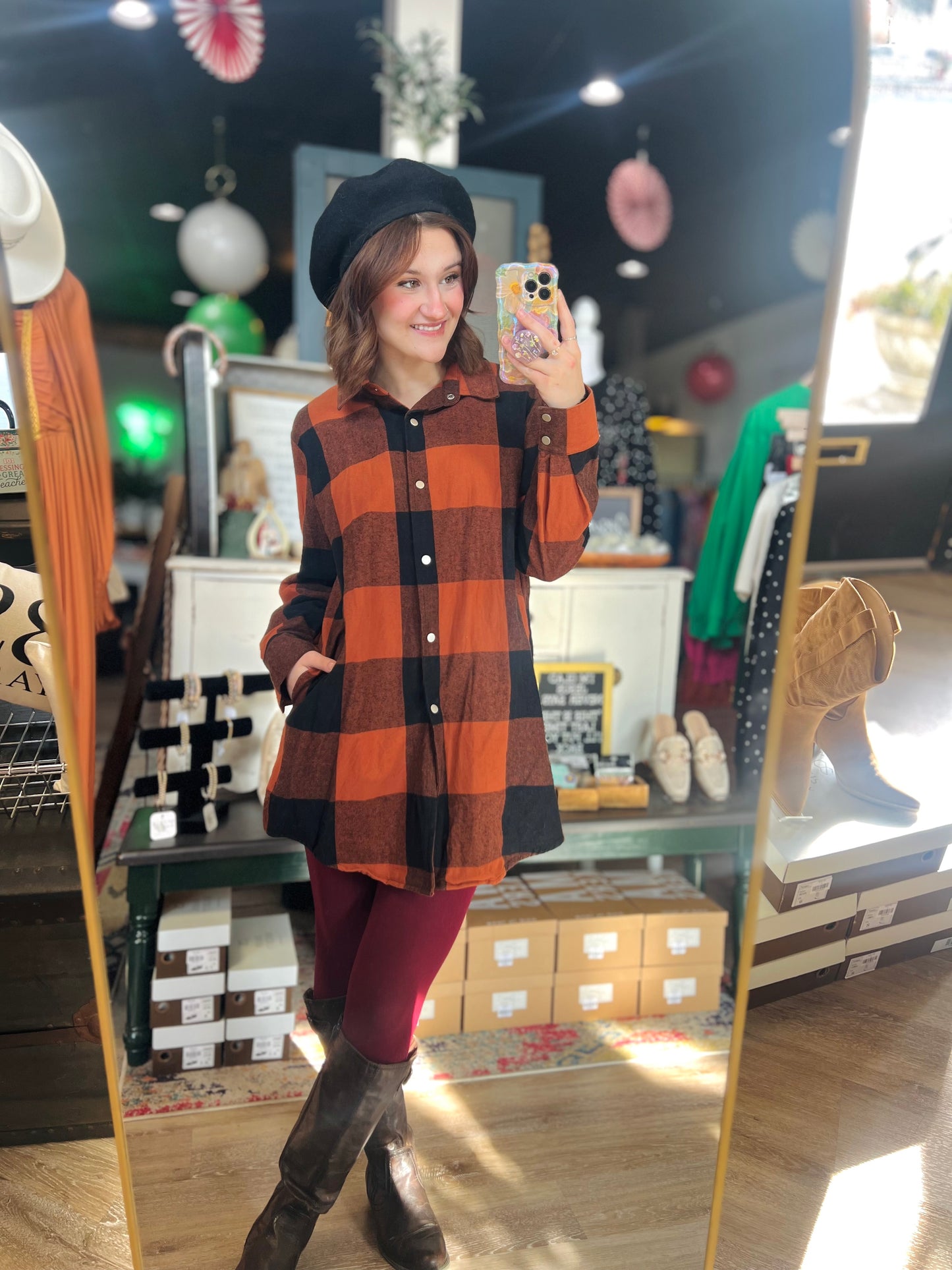 Mazik Orange Flannel - Size L