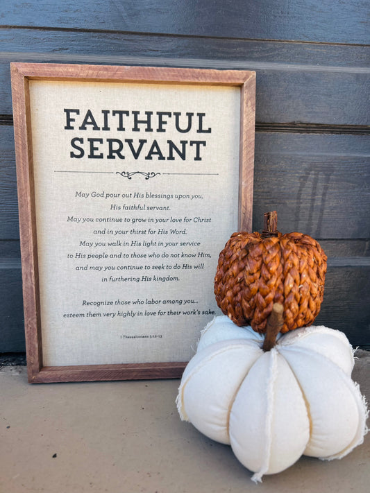 Faithful Servant | Wall Decor