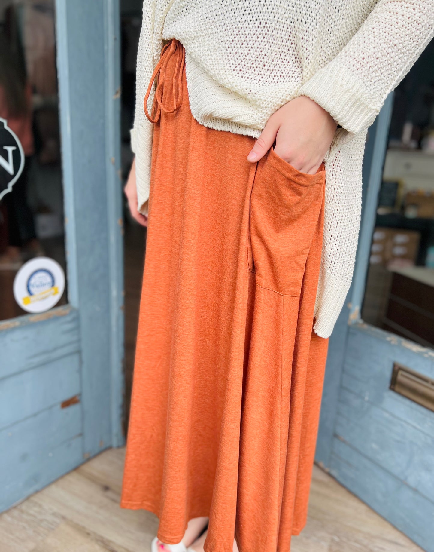 Out On My Own | Skirt - Orange