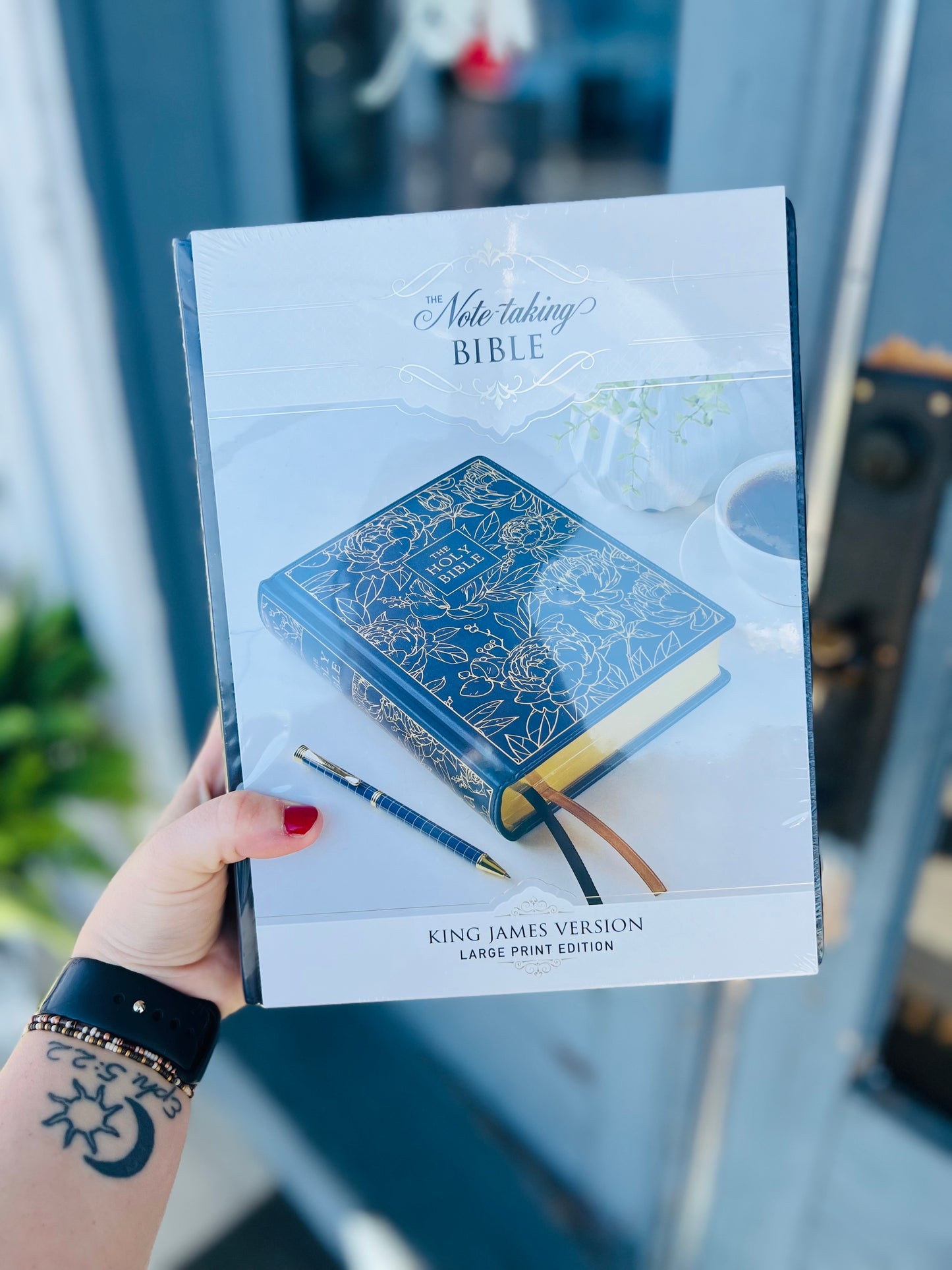 Floral Hardcover Large Print | Bible - KJV