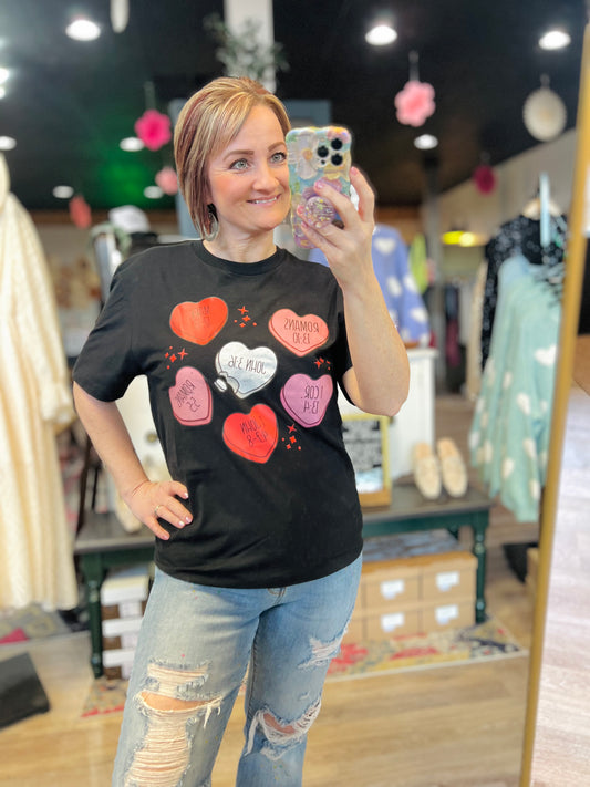 Scripture Conversation Hearts | Graphic Tee