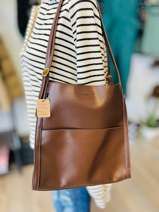 Chocolate Leather Handbag