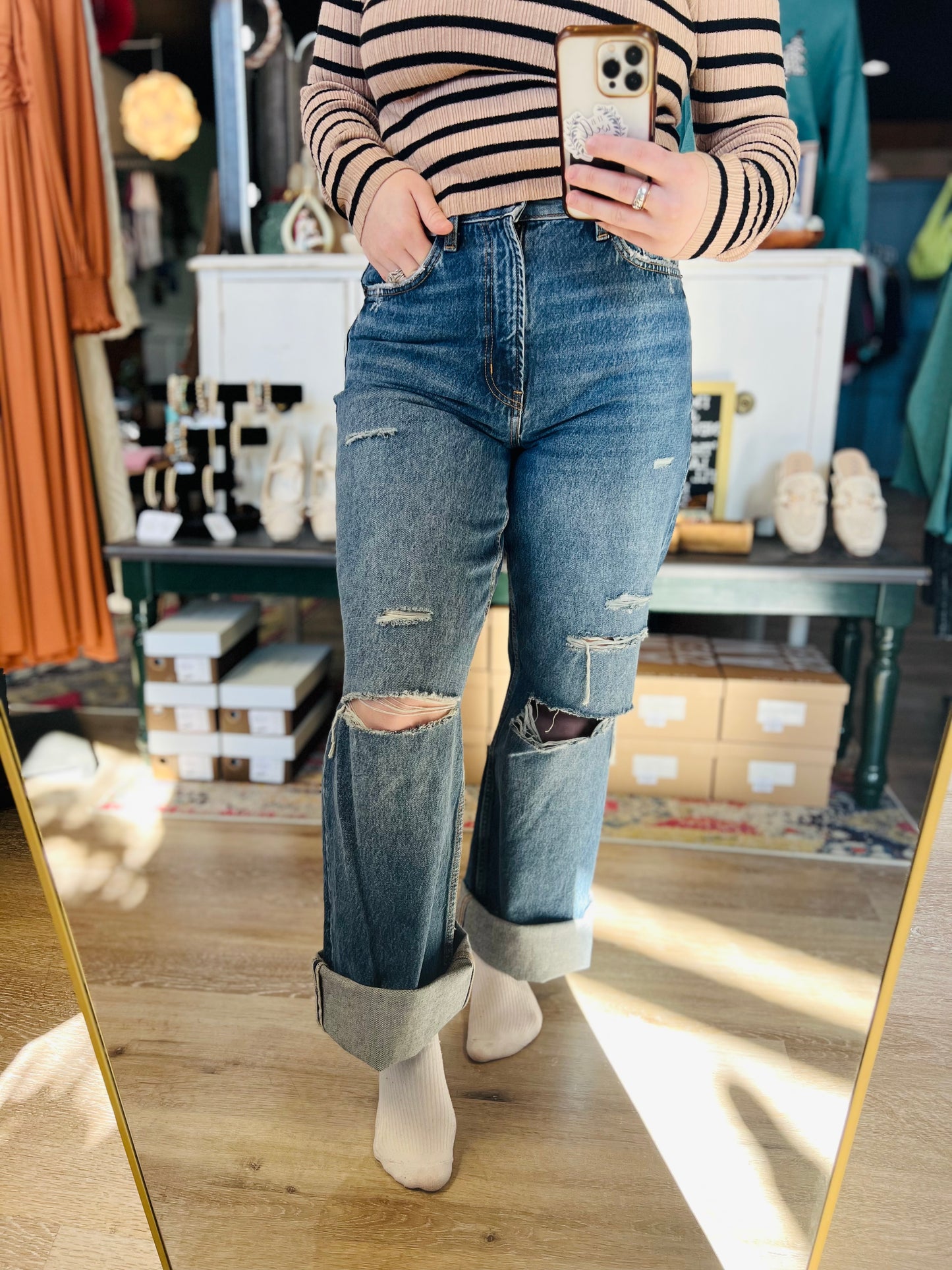 Arizona Skater Jeans NWT Dark Wash - Size 7