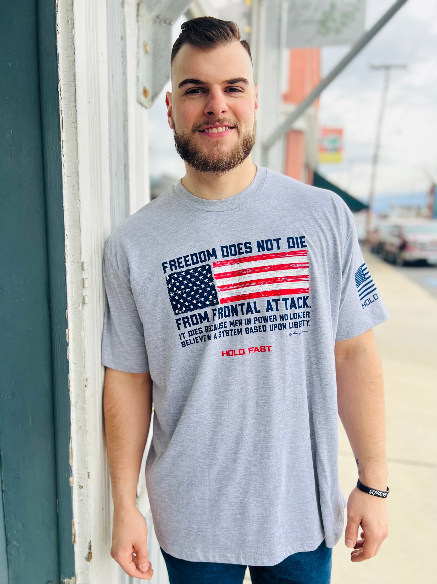 HOLD FAST Mens T-Shirt Frontal Attack