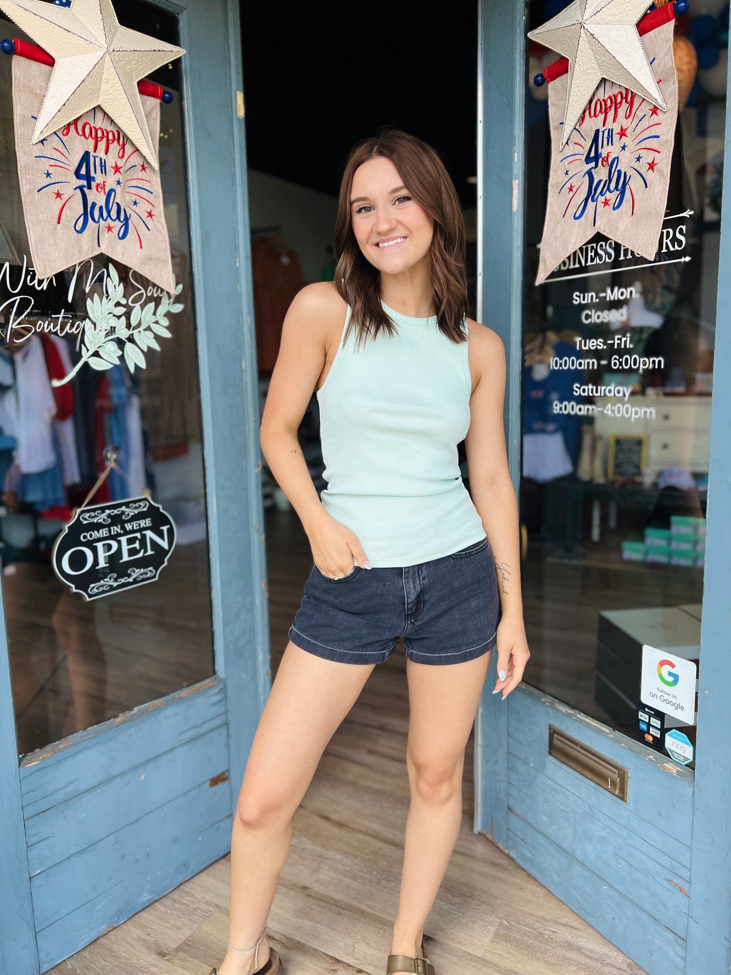 Ira | Halter Top - Mint