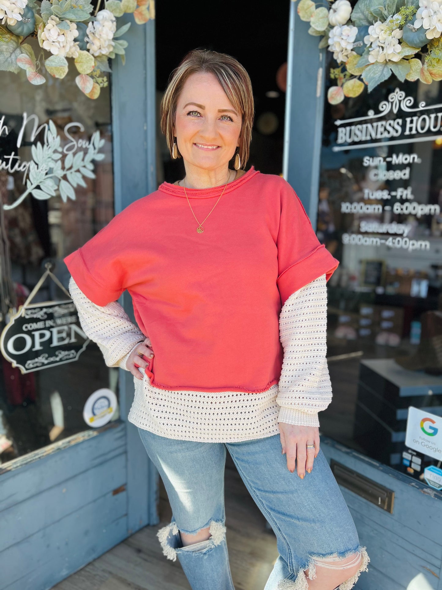 Alima | Layered Knit Sweater