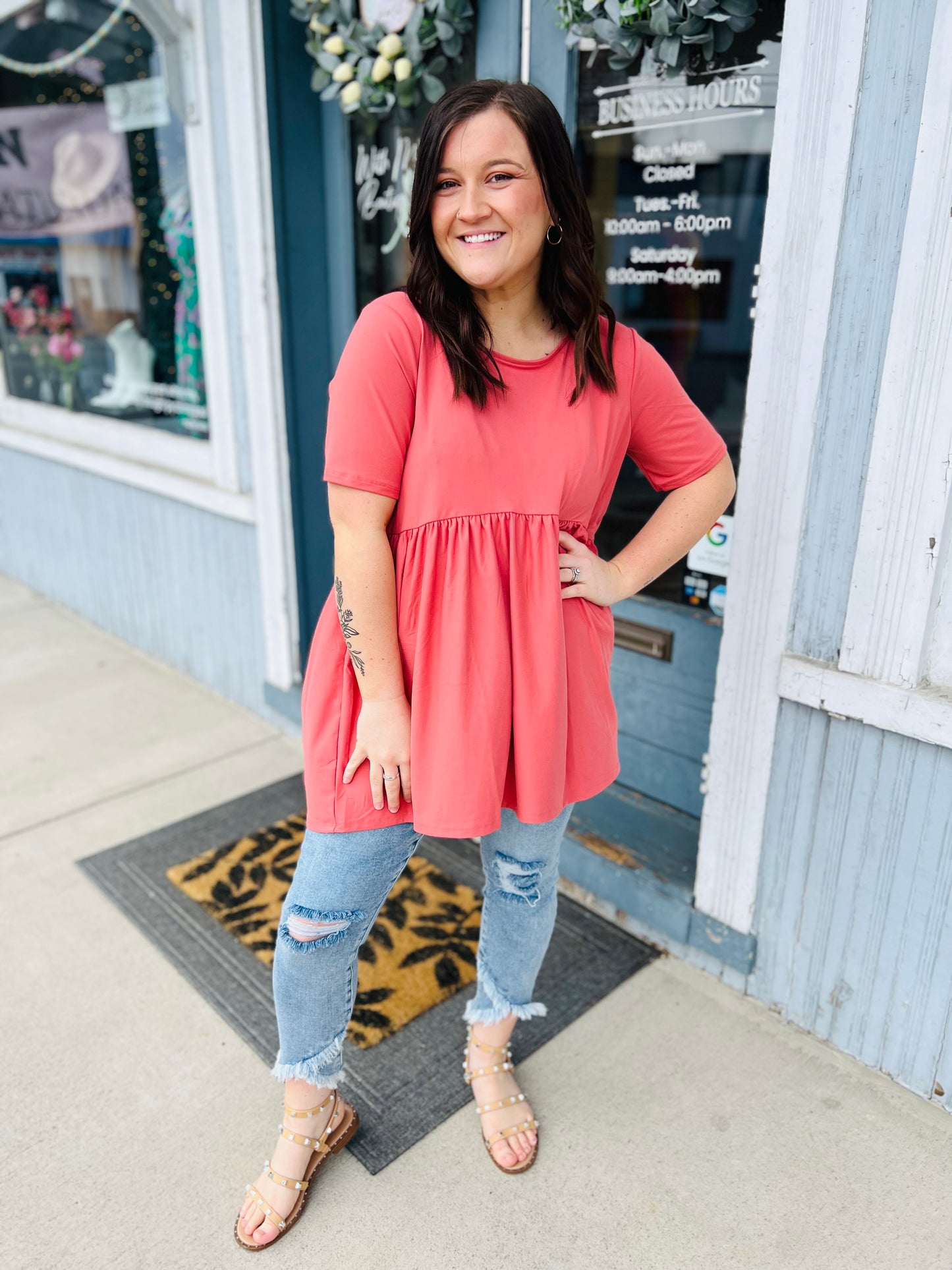 Butter Soft Peplum Top