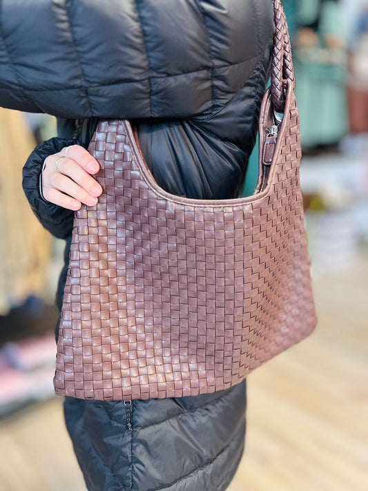 Basketweave Handbag