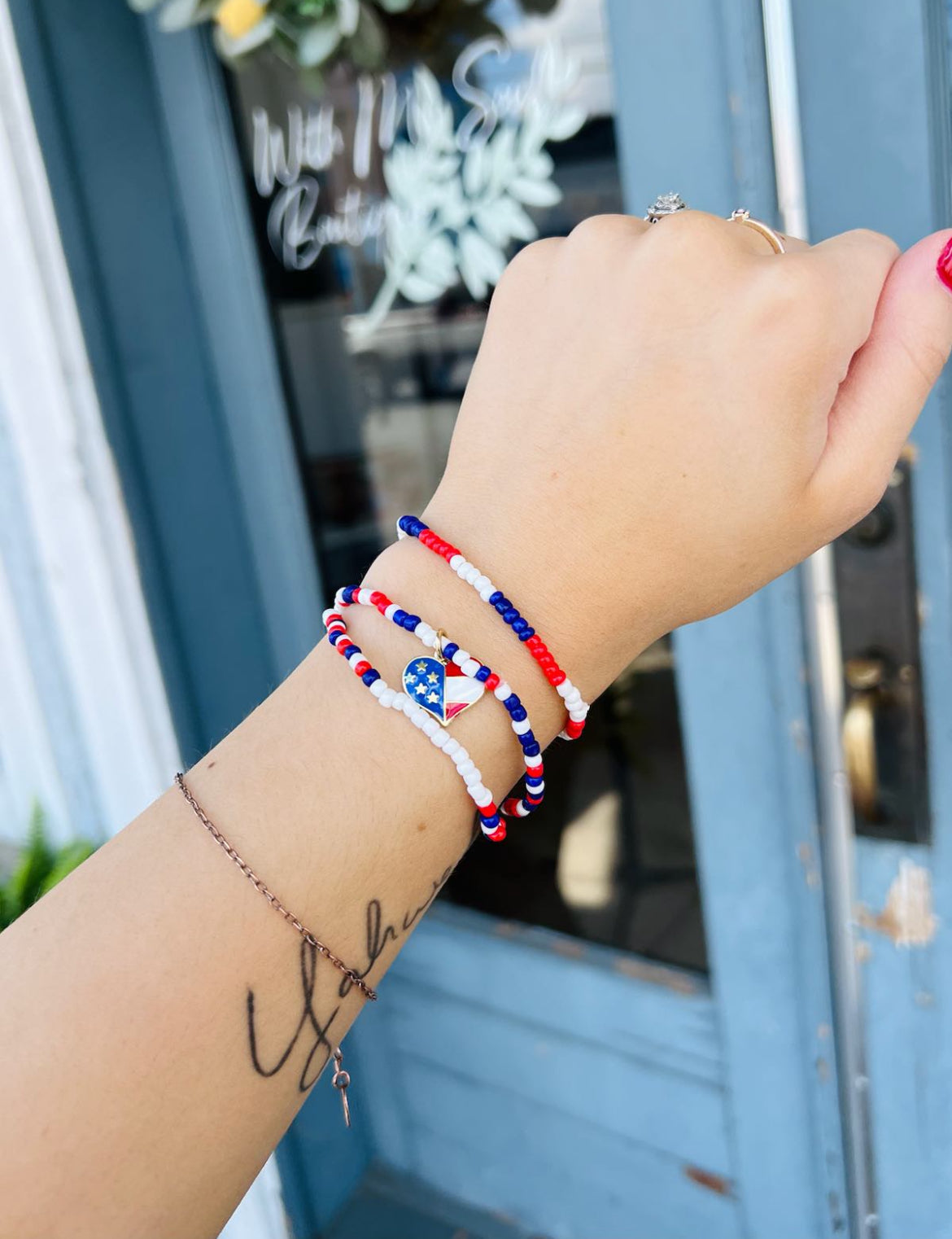 July 4th | Stack Bracelet - Heart Jewel