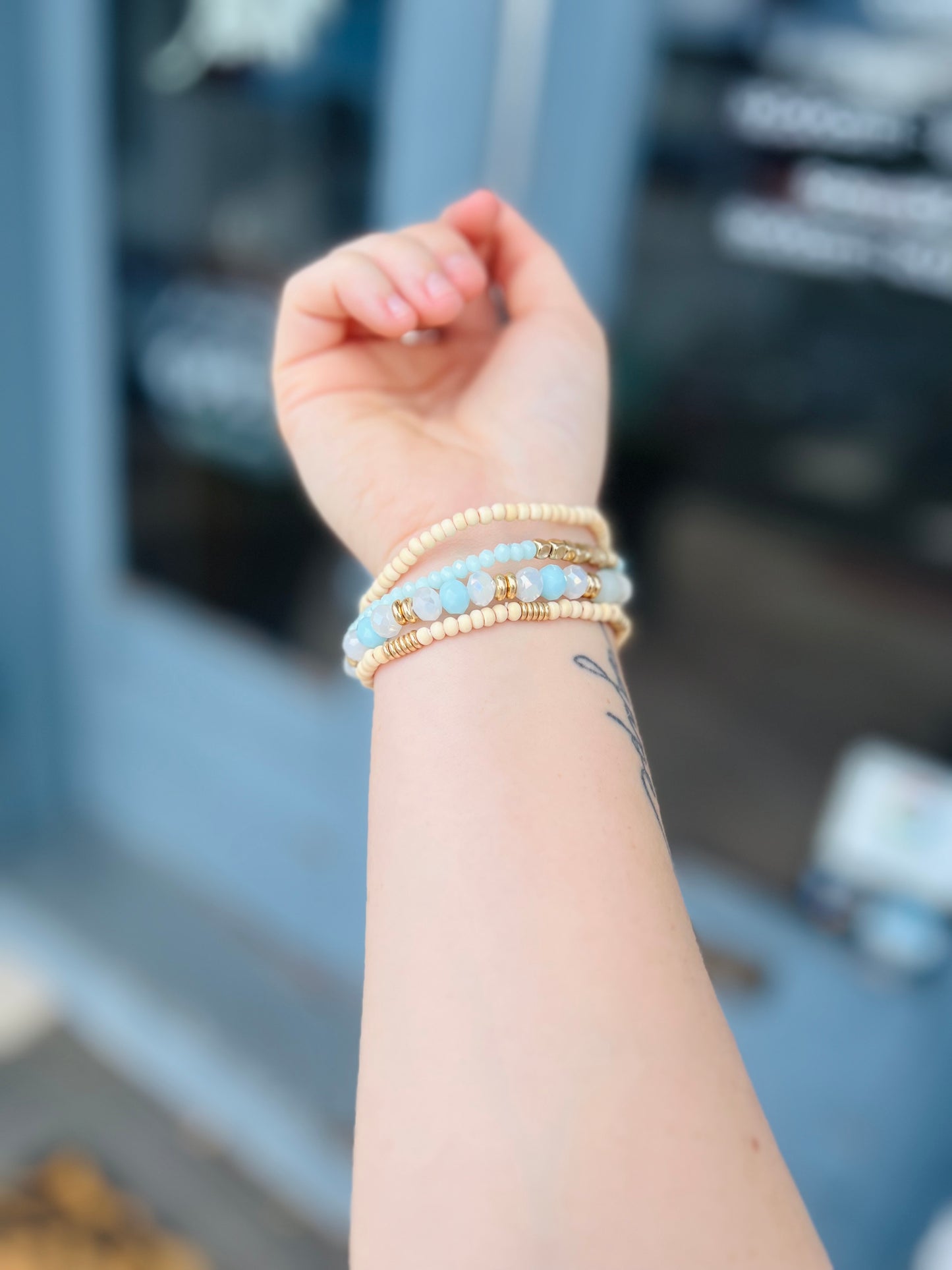 Jasper Stack Bracelet - Mint