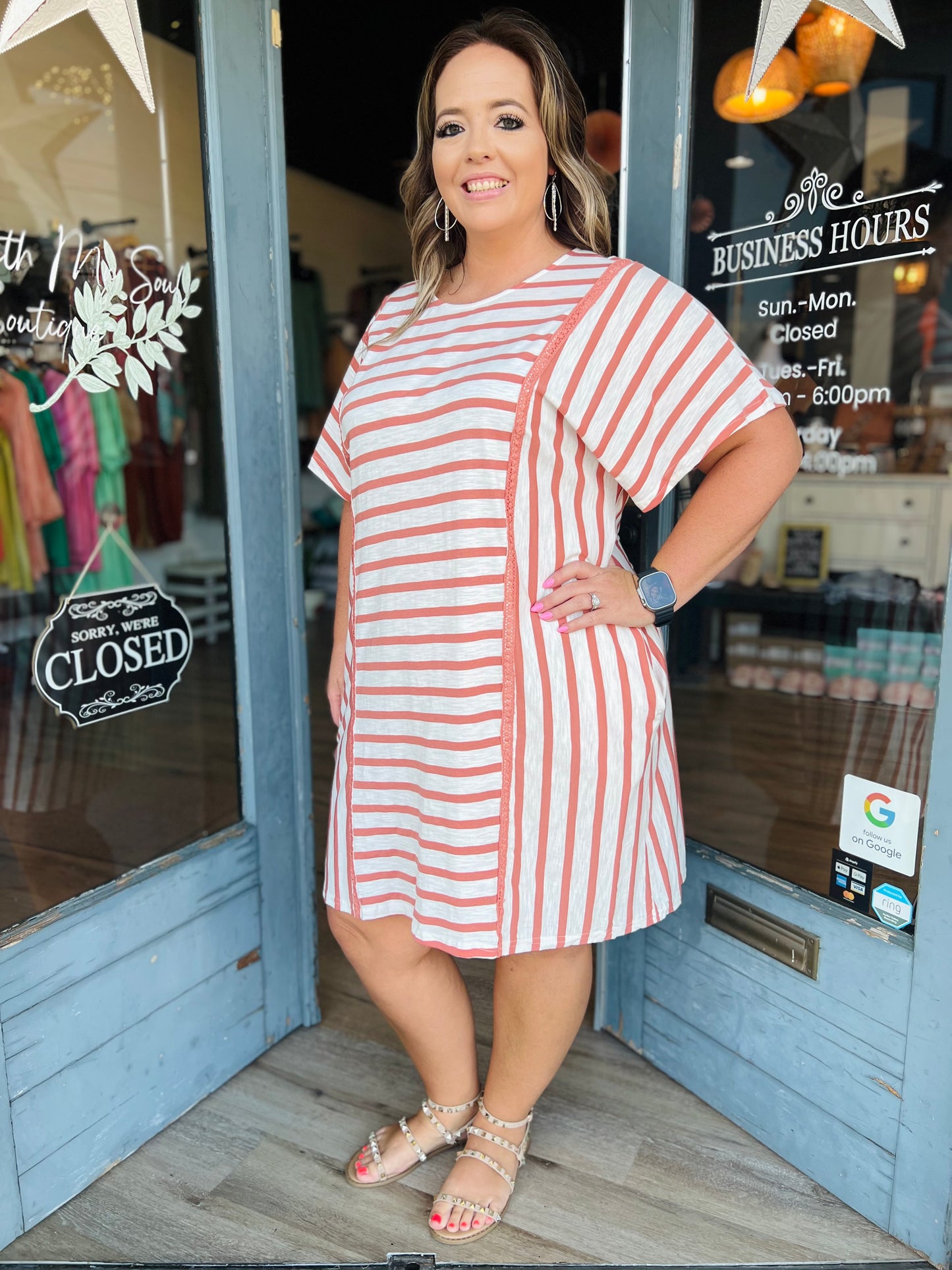 By His Stripes | Curvy Dress