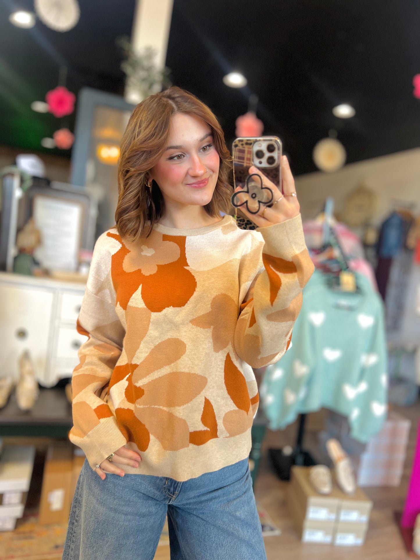 Cynthia Rowley Daisy Sweater Top - L
