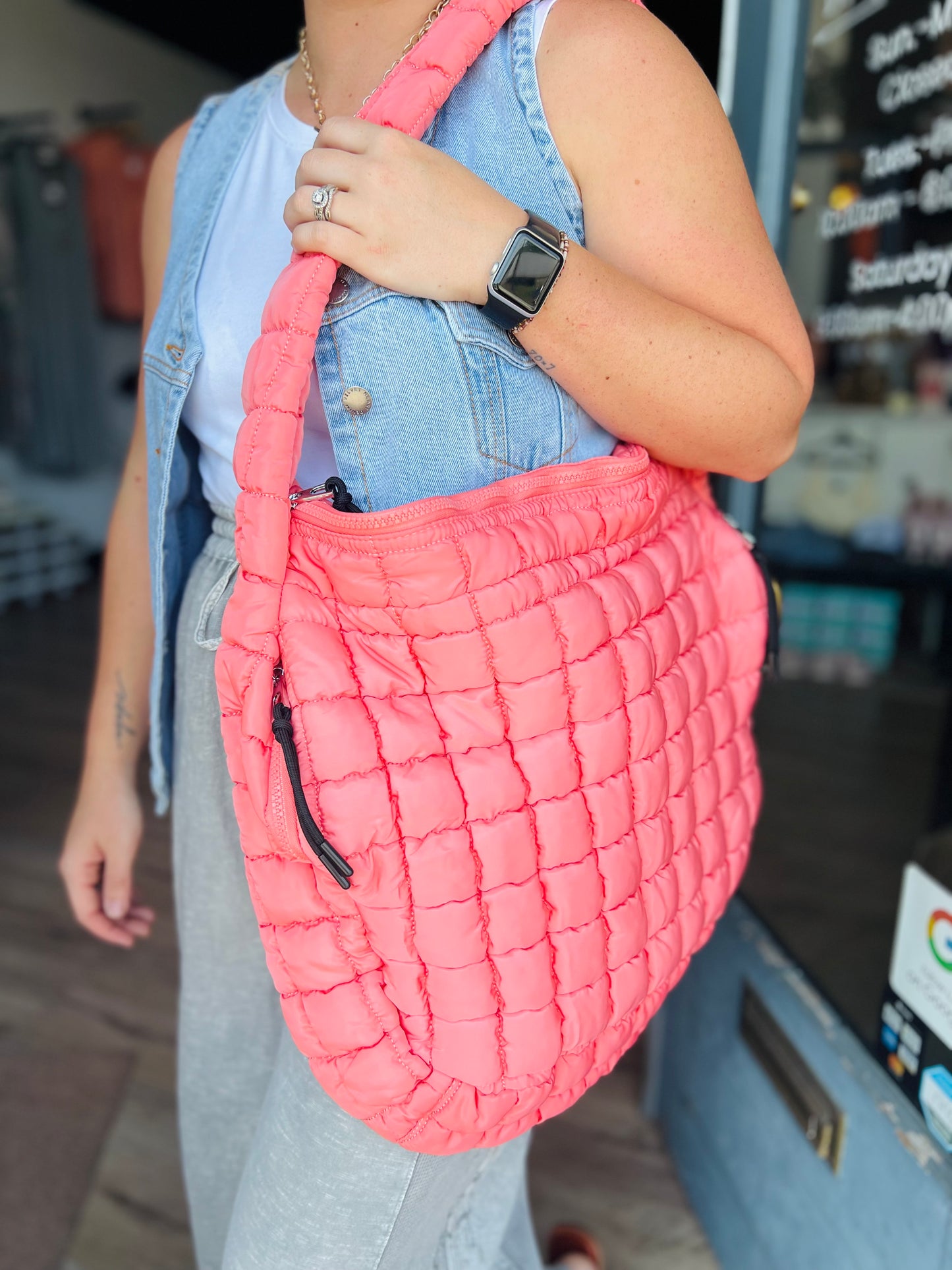 I'm 'Bout to Have a Good Day | Tote Bag - Coral