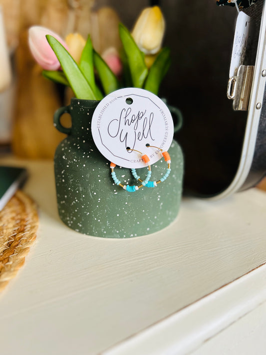 Beaded Grace Hoops