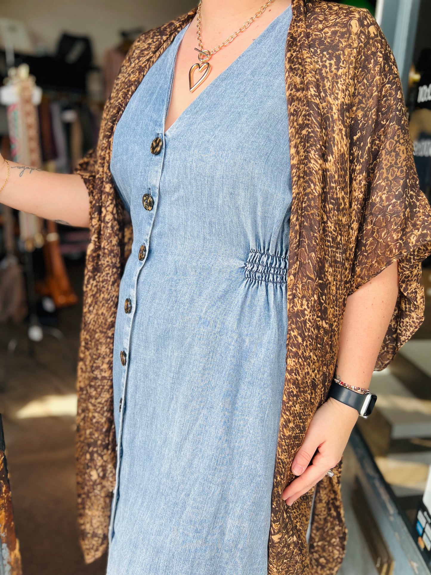 Just Be Cheetah Kimono