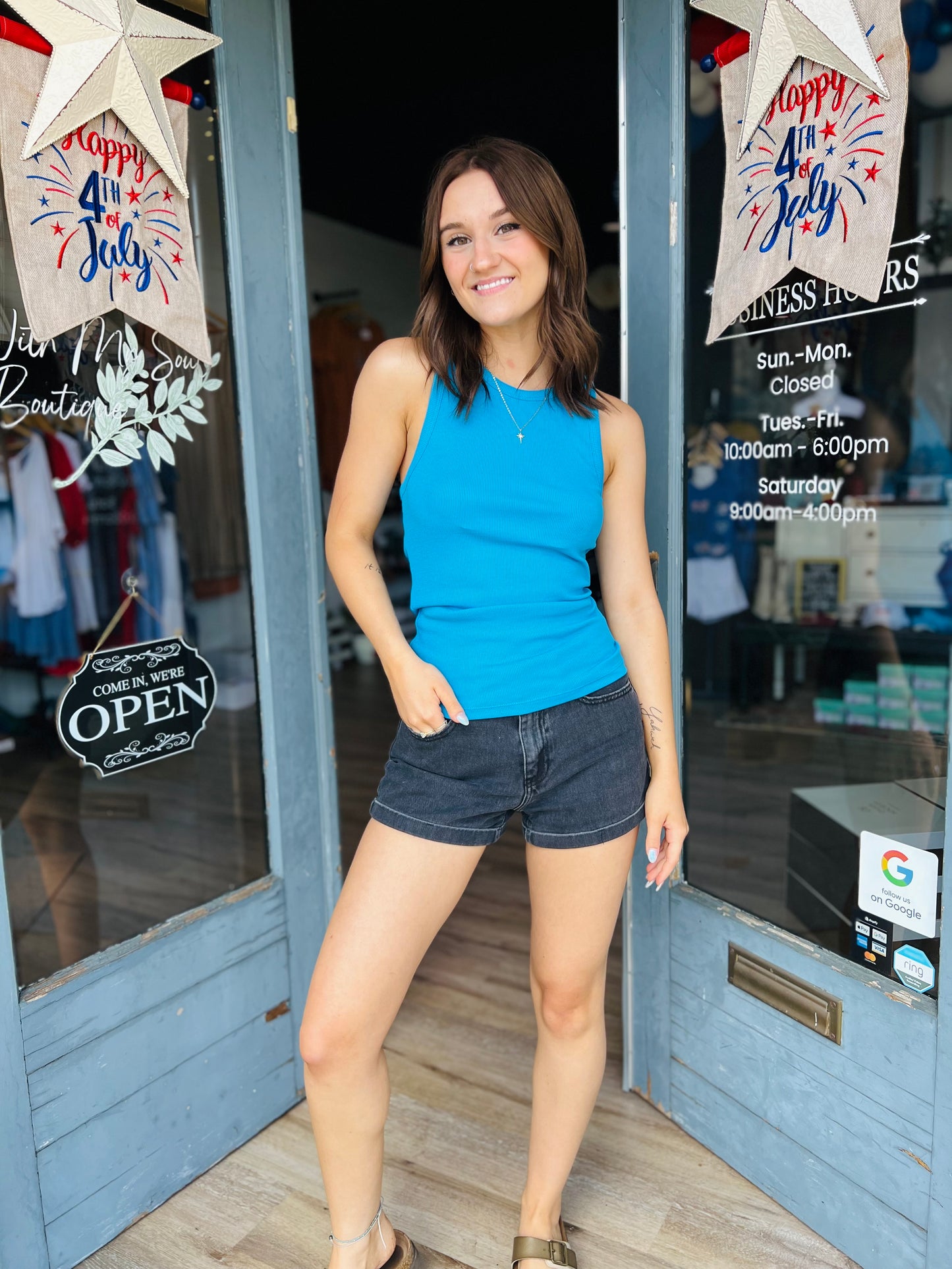 Ira | Halter Top - Blue