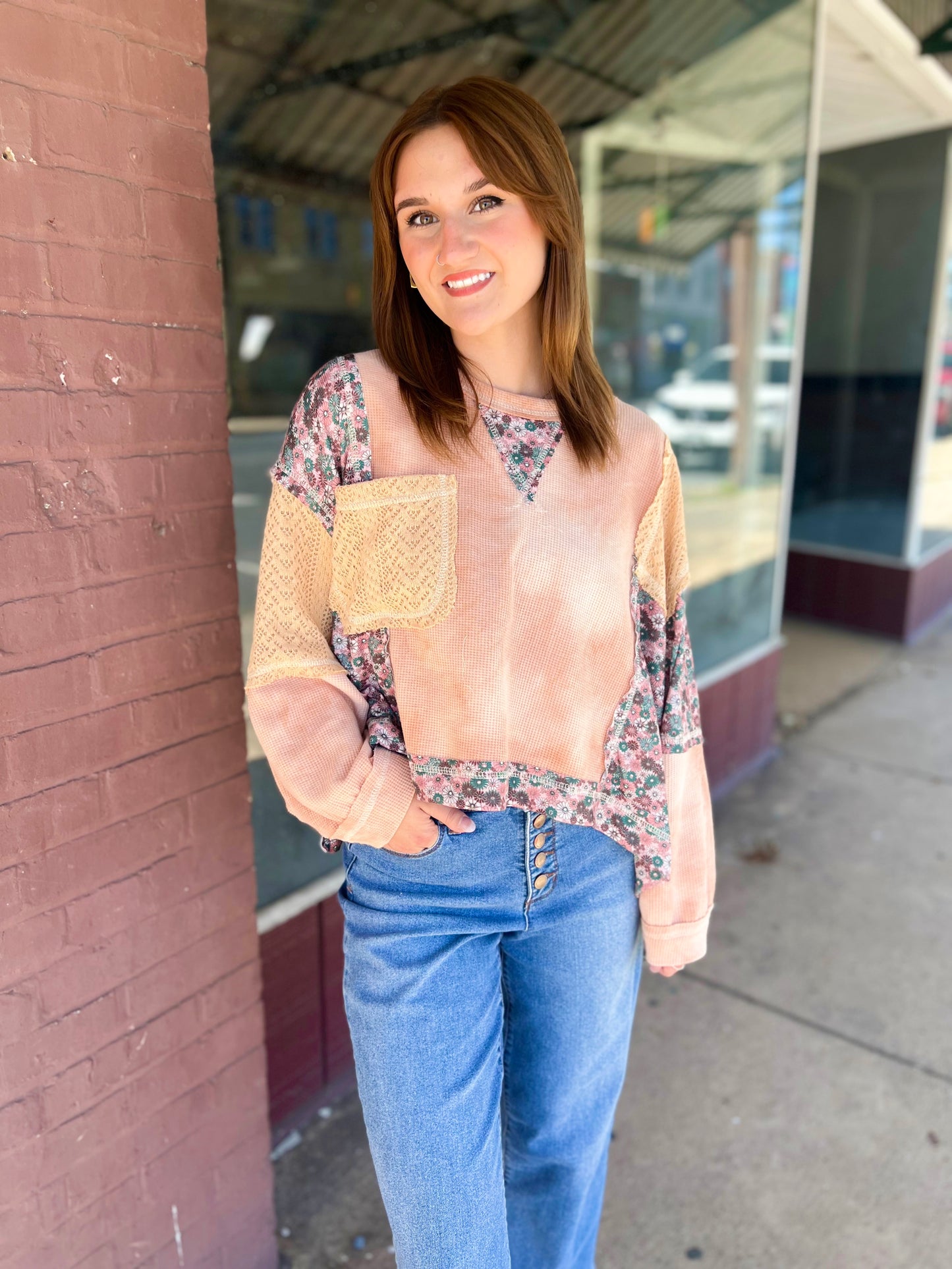 POL Elisheba | Oversized Floral Top