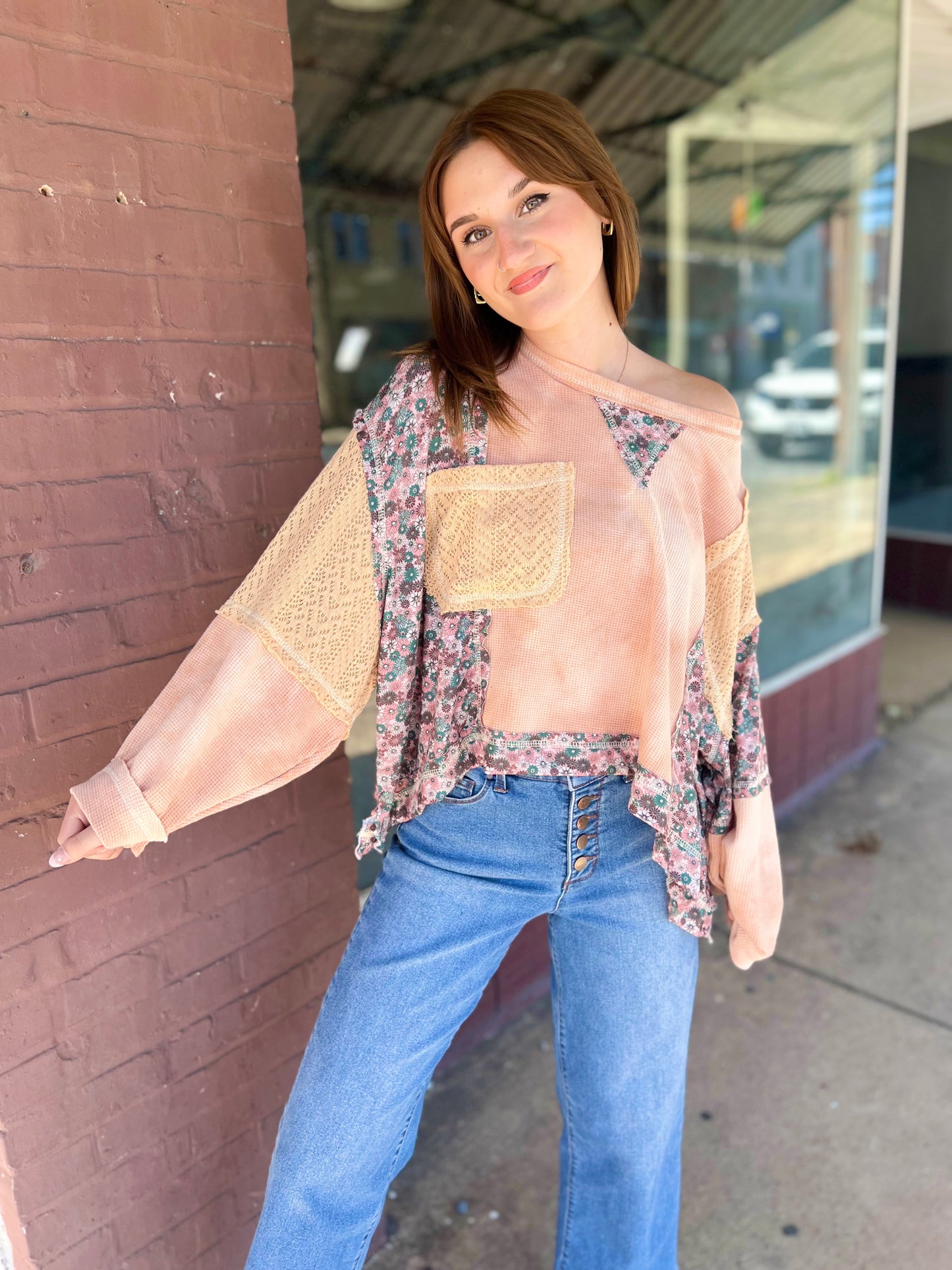 POL Elisheba | Oversized Floral Top