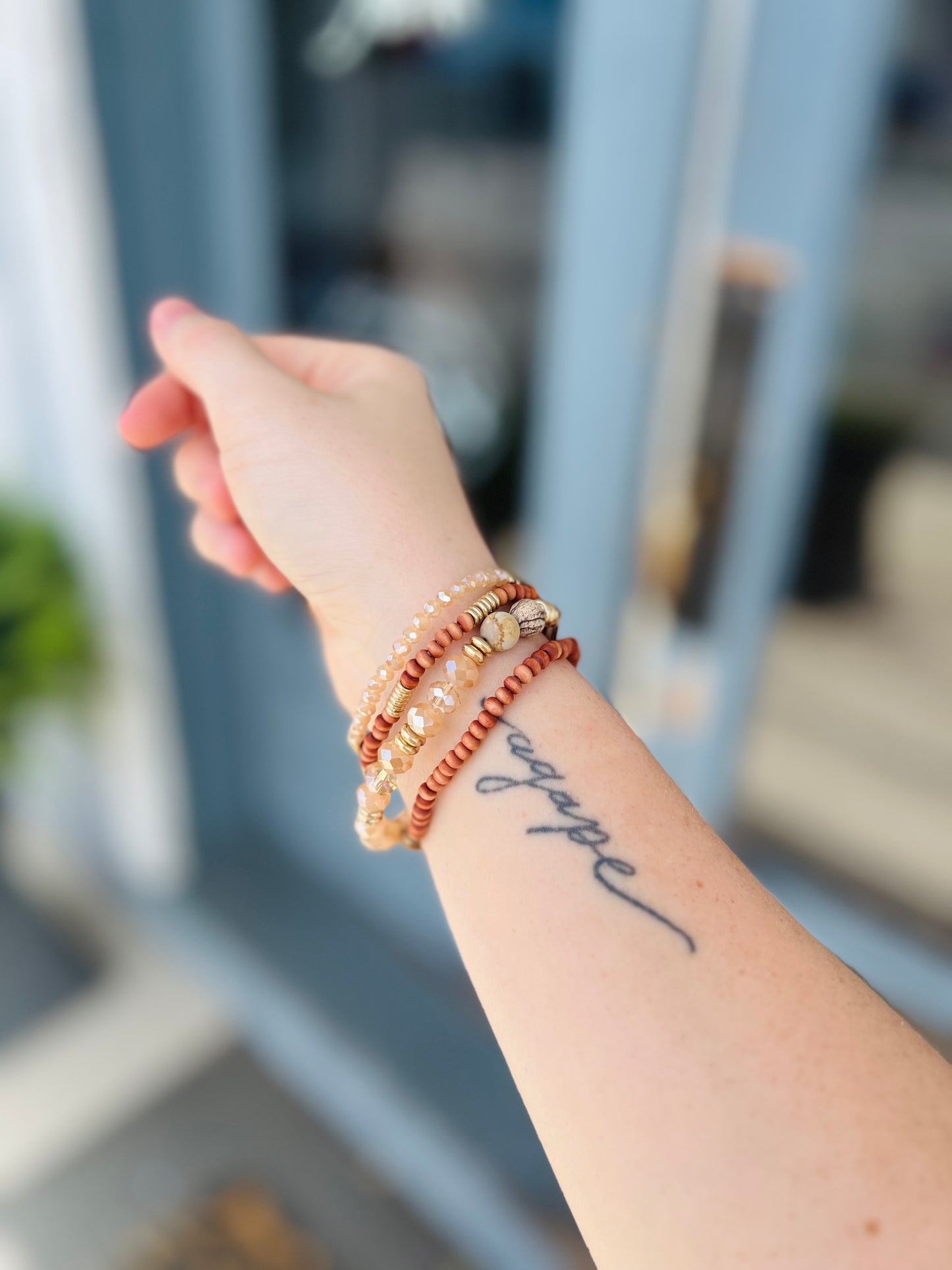 Jasper Stack Bracelet - Brown