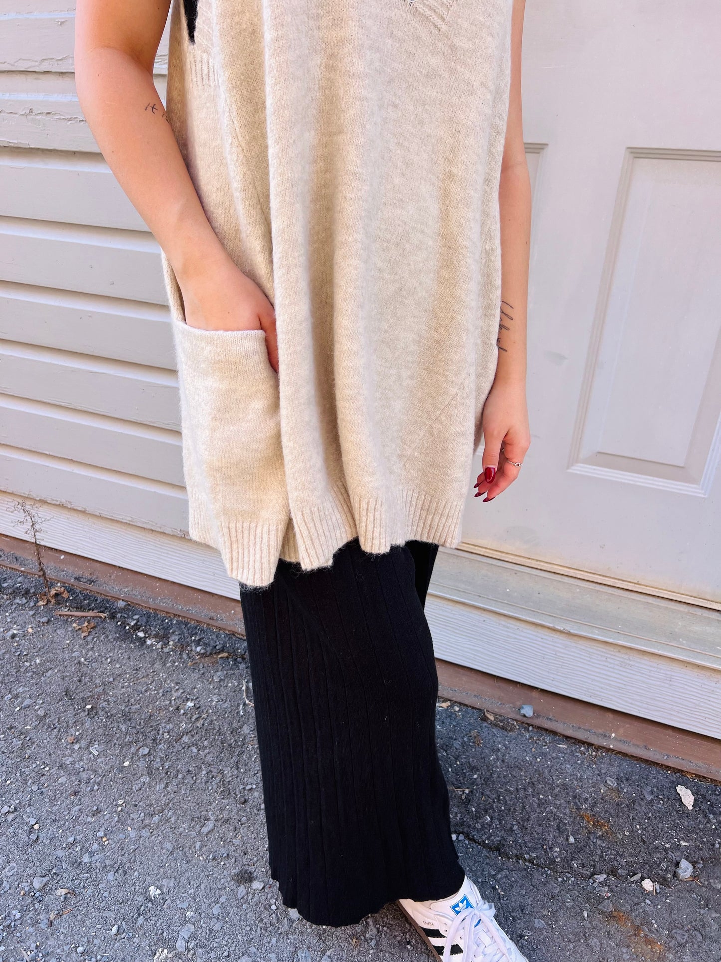 Evie | Sweater Vest - Ivory