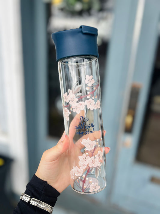 It Is Well With My Soul | Glass Water Bottle