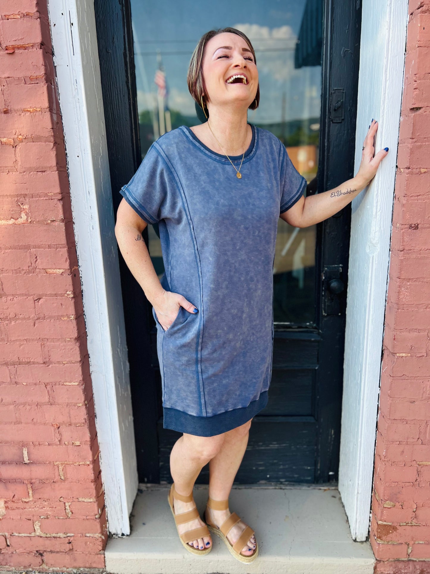 Terry | Tunic Dress - Blue