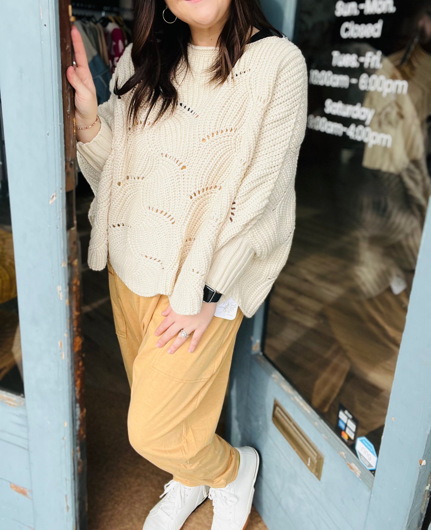 Ribbed Knit Sweater Poncho