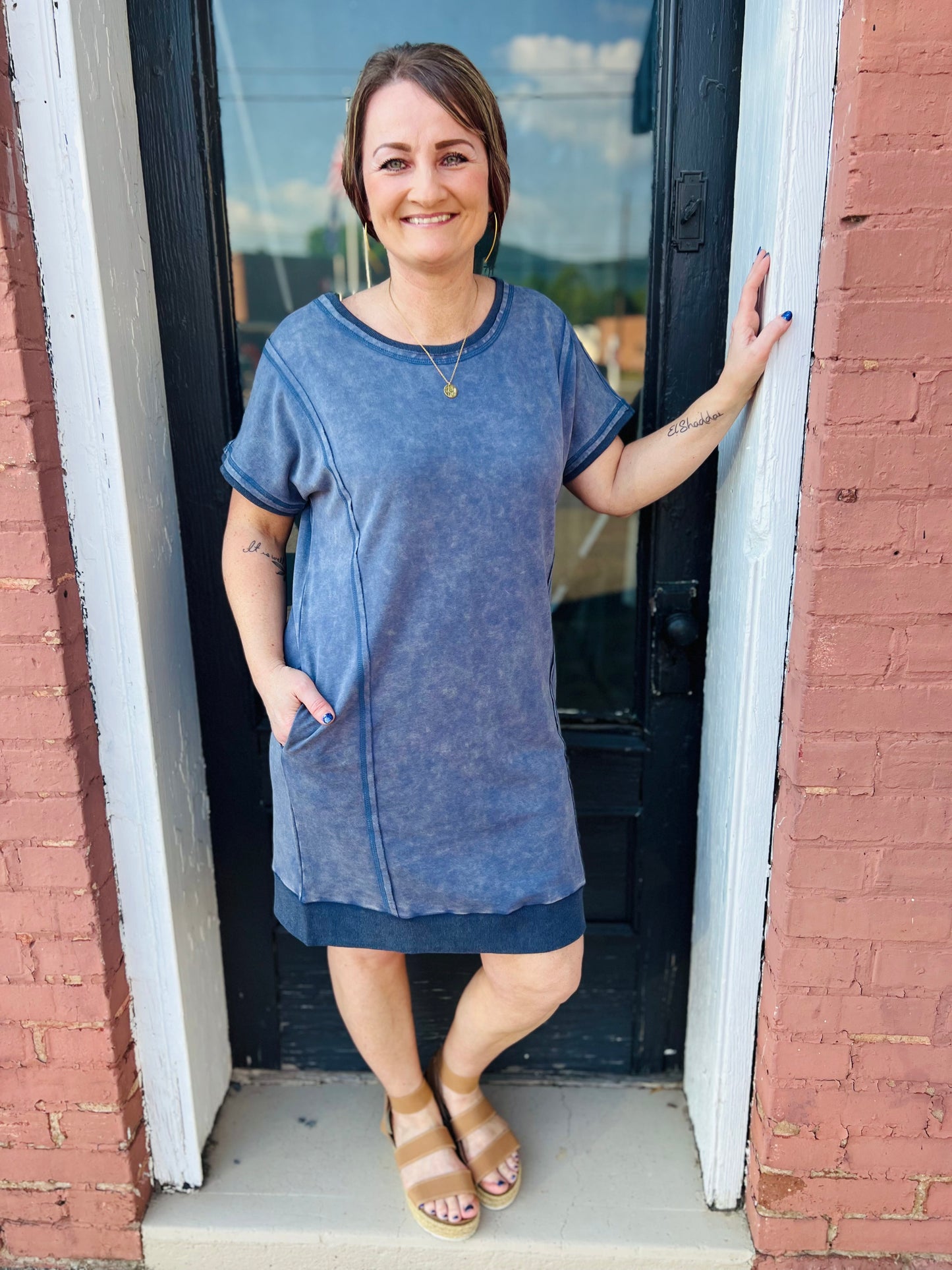 Terry | Tunic Dress - Blue