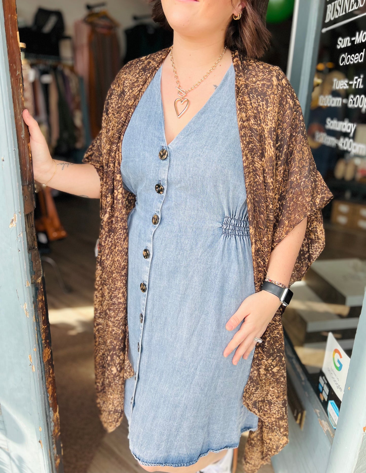 Just Be Cheetah Kimono