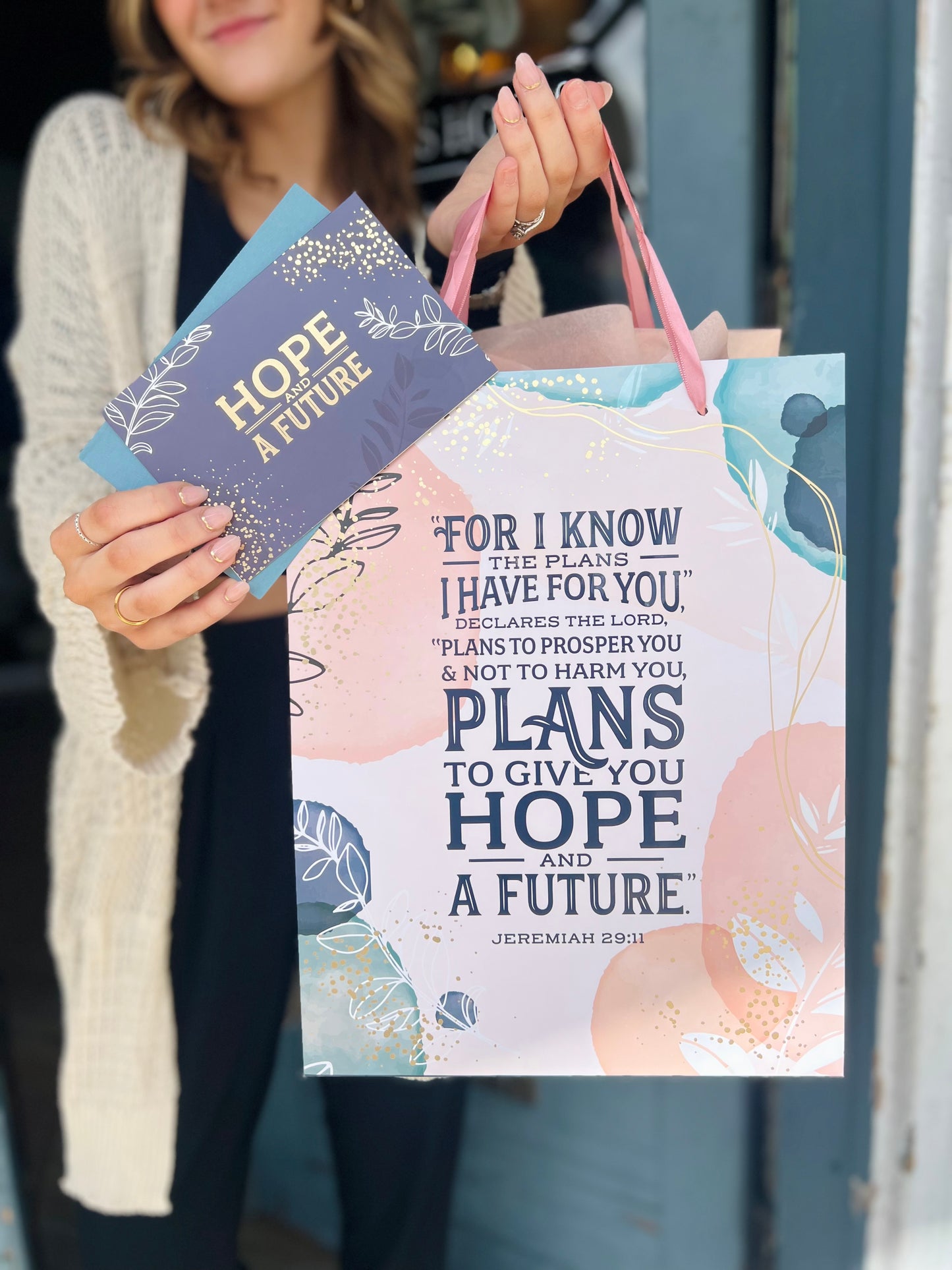 I Know the Plans | Large Gift Bag & Card - Jeremiah 29:11