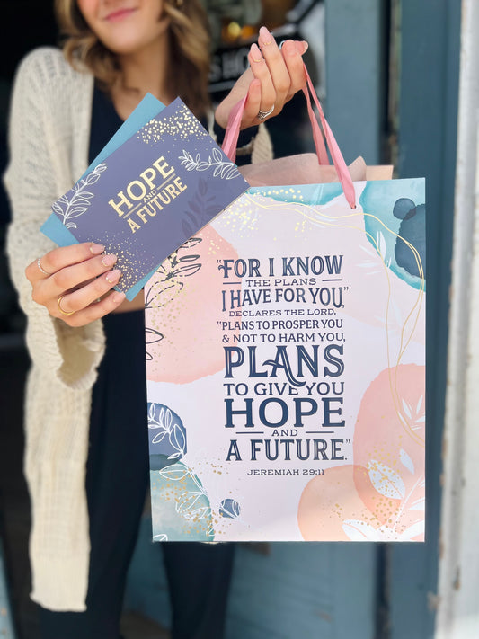 I Know the Plans | Large Gift Bag & Card - Jeremiah 29:11