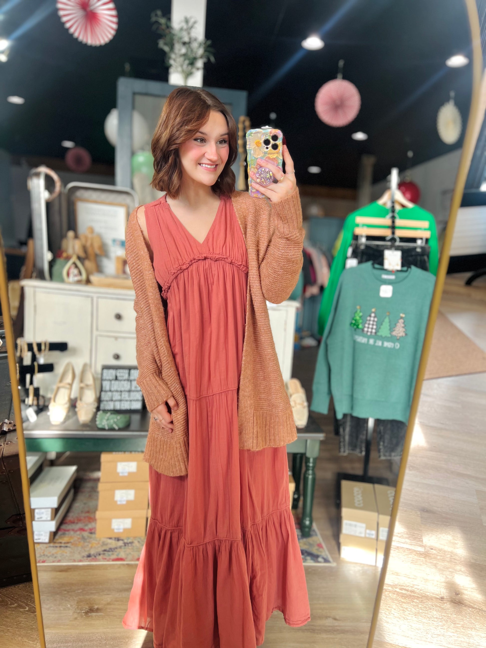 rachel zoe boho dress Rachel Zoe Dress 4 Brown Peacock 100% Silk Ruffle Luxury Maximalist Boho Chic