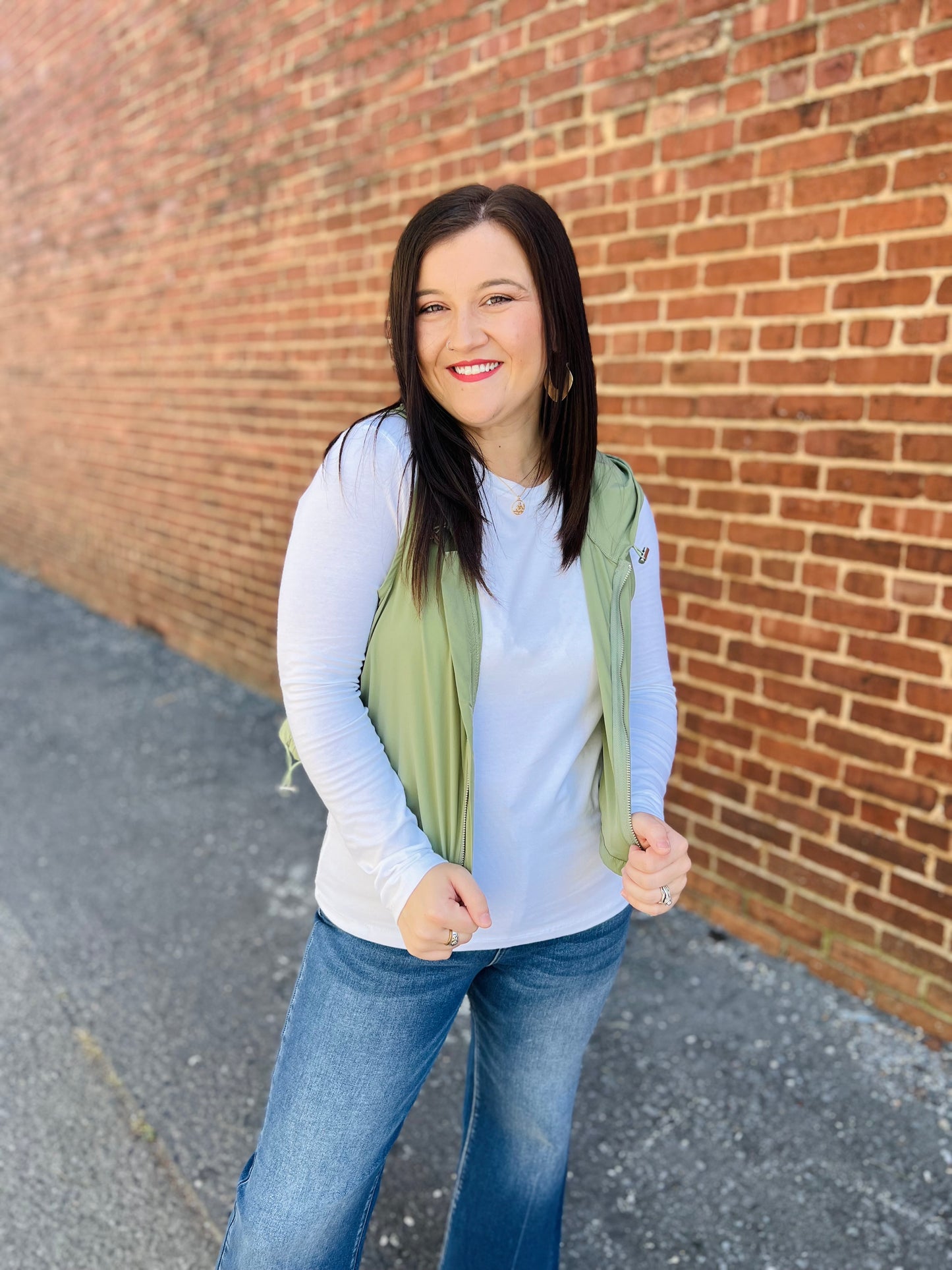 Round Neck Long Sleeve - White