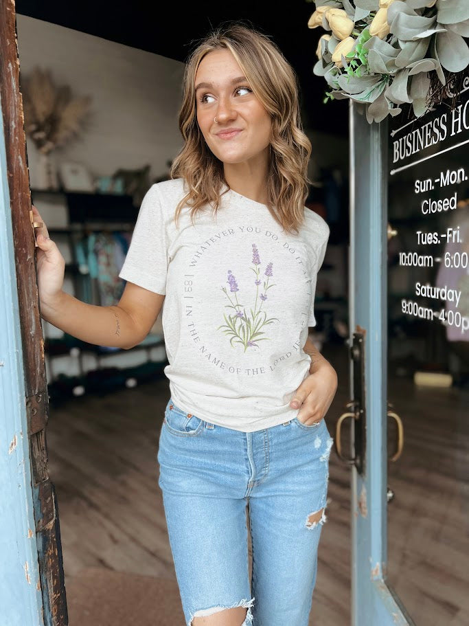 LAVENDER FLORAL | Graphic Tee