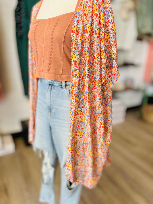 Loft Floral Kimono - Size XS/S