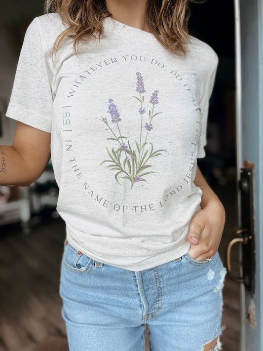LAVENDER FLORAL | Graphic Tee