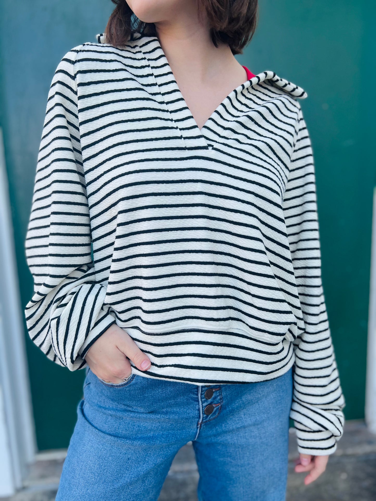 Abihail | Striped Pullover