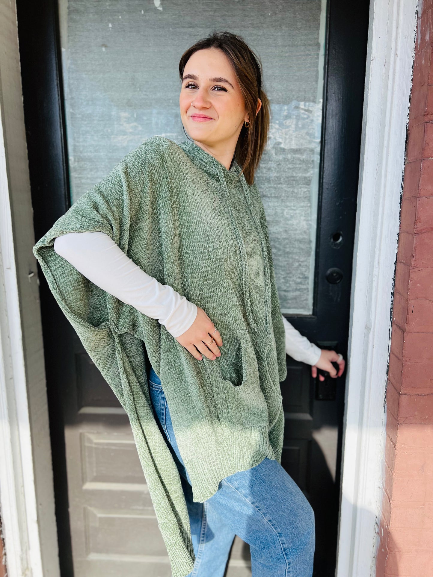 Modernized Hooded Poncho