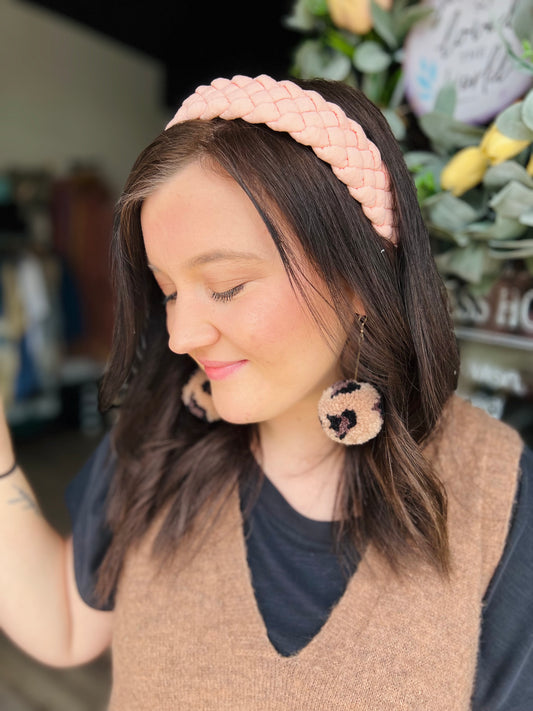 Light Pink Braided Headband