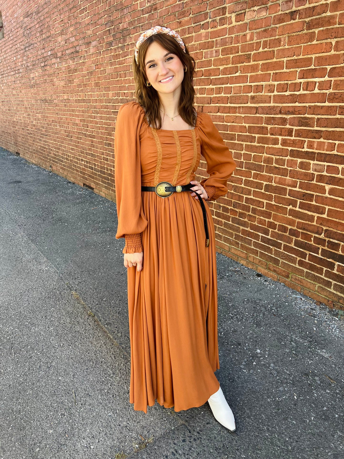 Fiona | Maxi Dress - Pumpkin