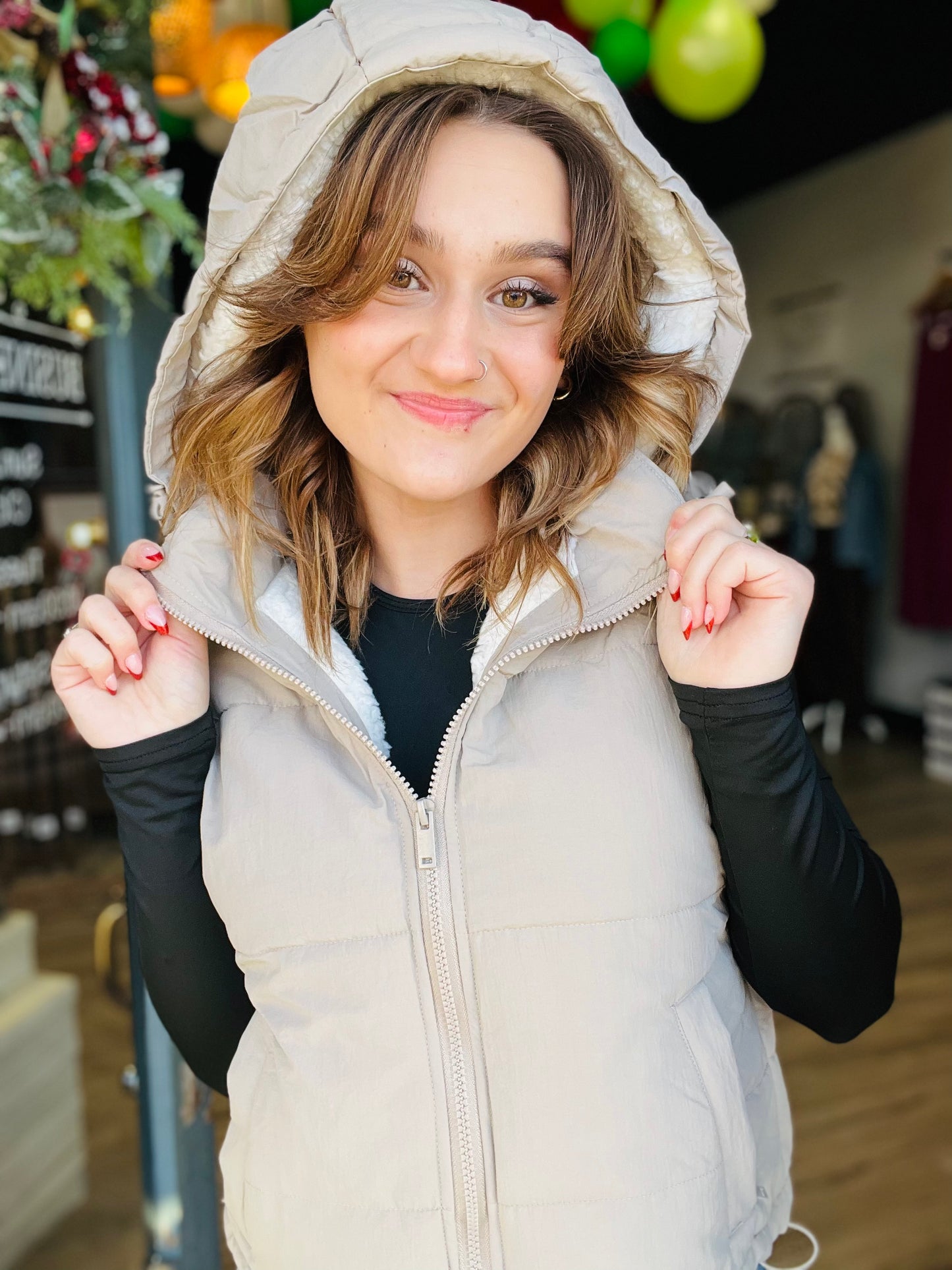 Hoodie Puffer Vest