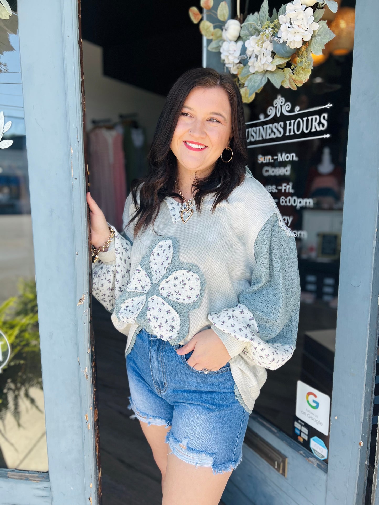 POL Jedida | Floral Patchwork Top