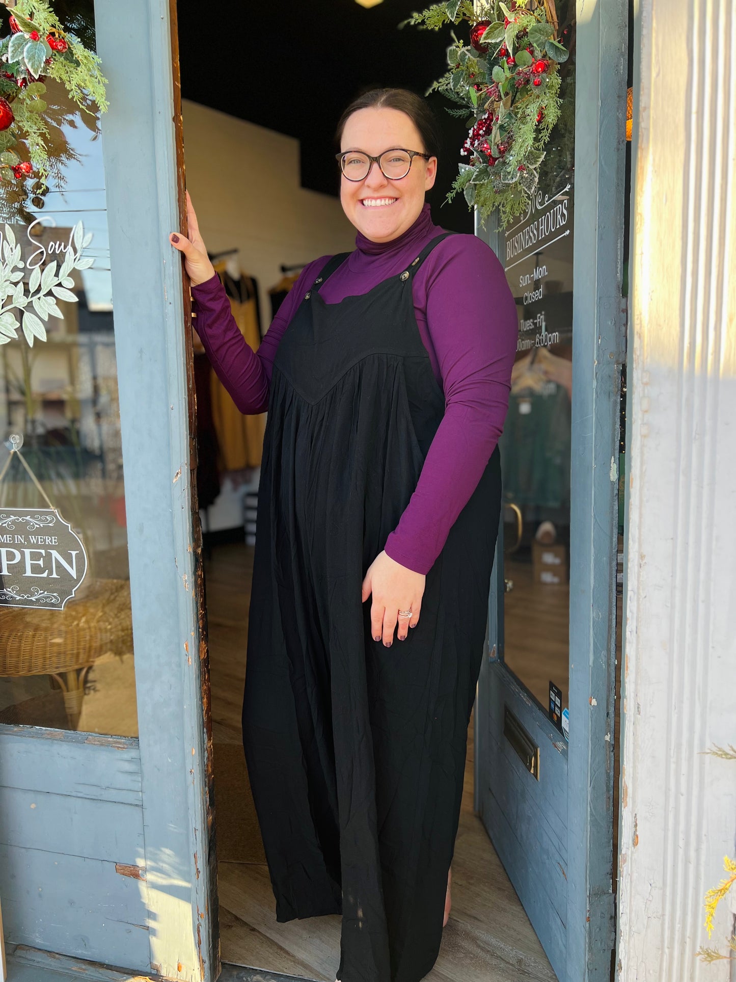 PLUS OVERALL RAYON JUMPSUIT