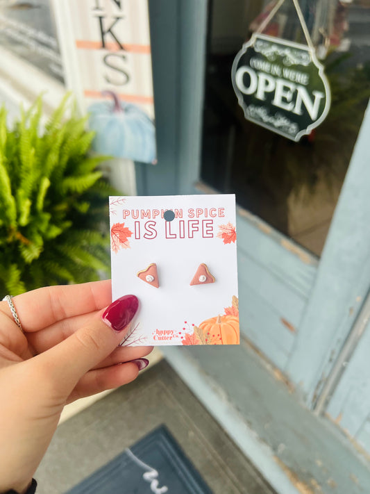 Pumpkin Pie | Clay Studs