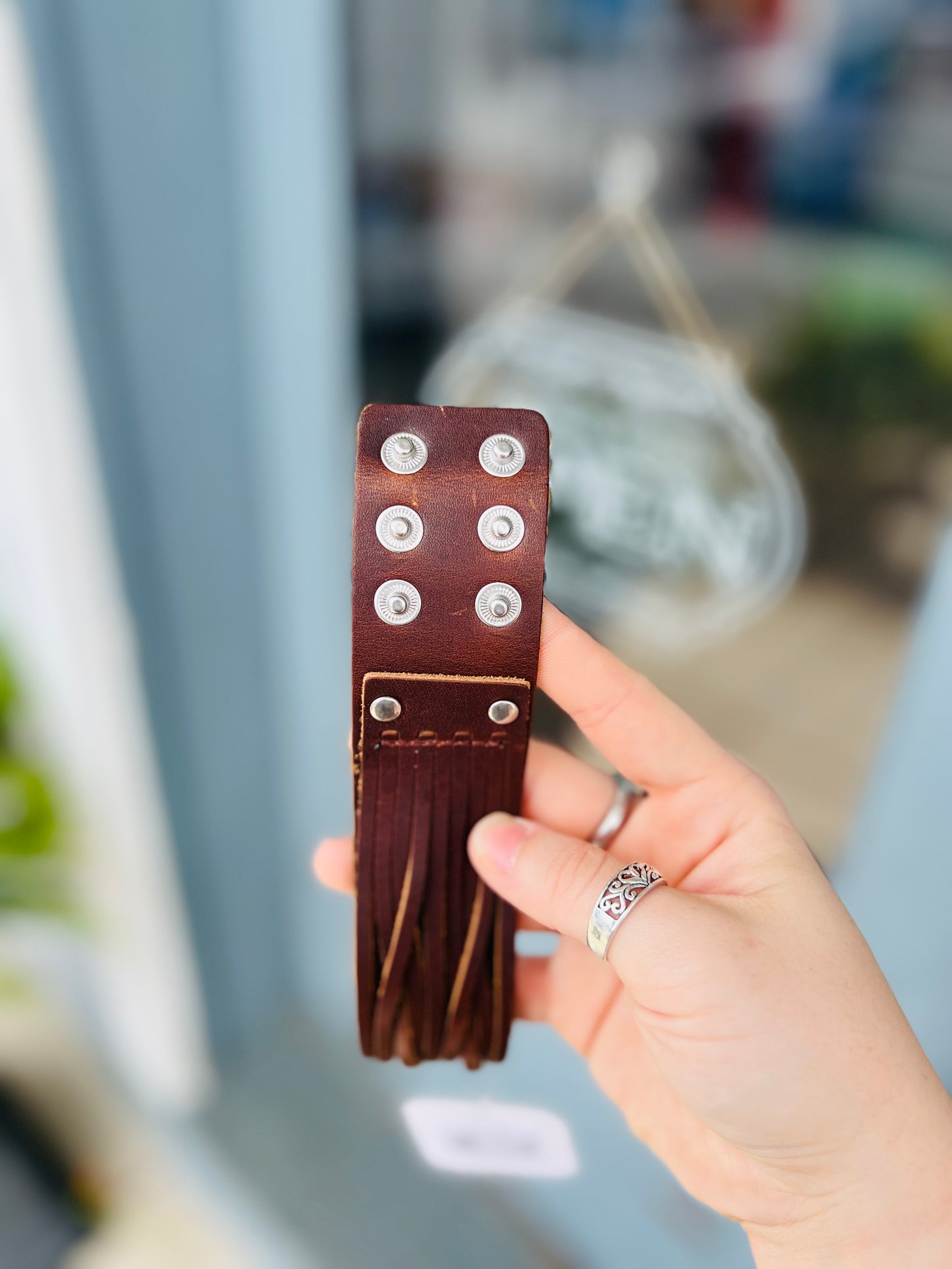 Braided Leather Cuff Bracelet