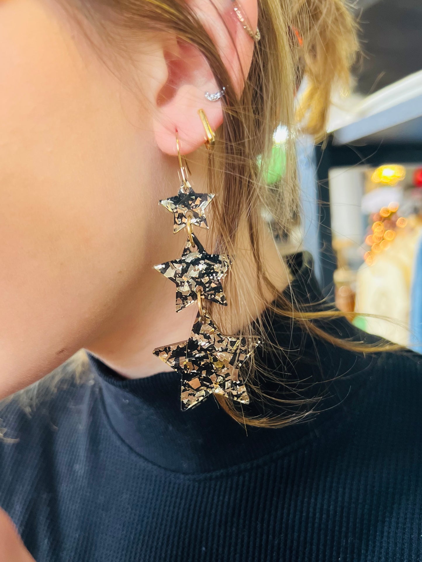 Happy New Year | Acrylic Earrings